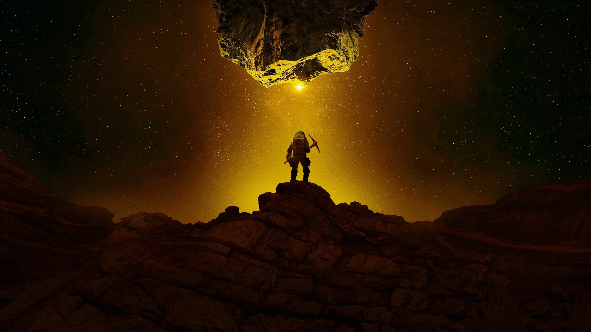 Space exploration imagery